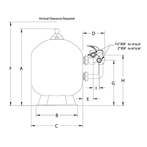 Triton Neo filtre montage latéral 8,3 m³/h